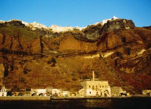 Santorini old port